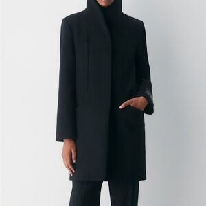 SOLD Aritzia babaton new cocoon wool cashmere black coat jacket small